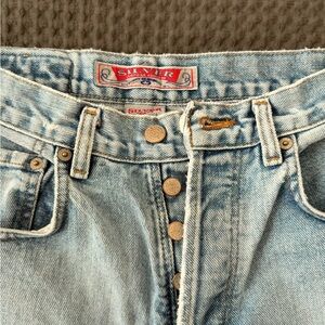 -VINTAGE- Silver Jeans Light Wash High-Rise Button Fly Jeans